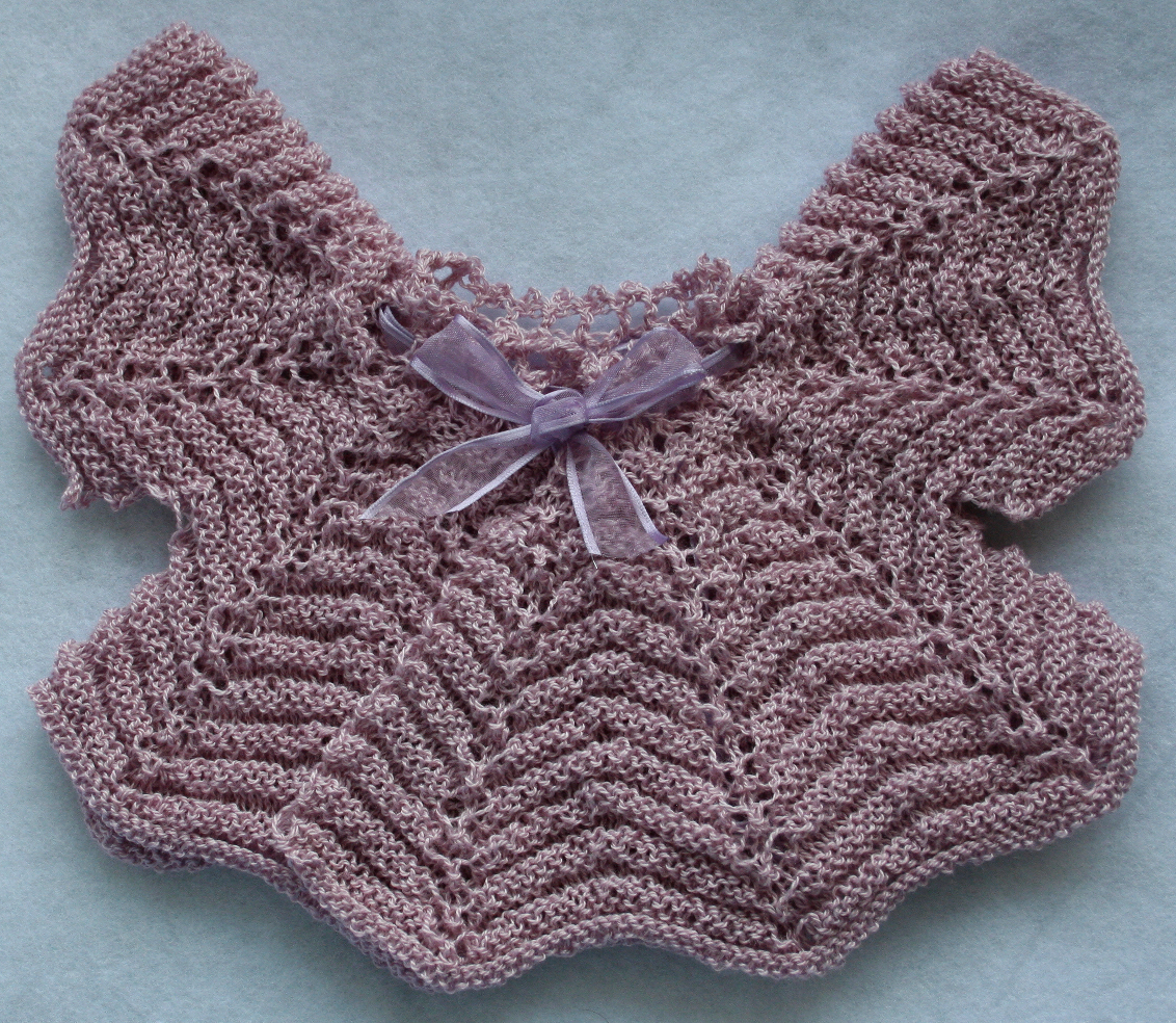 Beginner Knit Baby Kimono | AllFreeKnitting.com